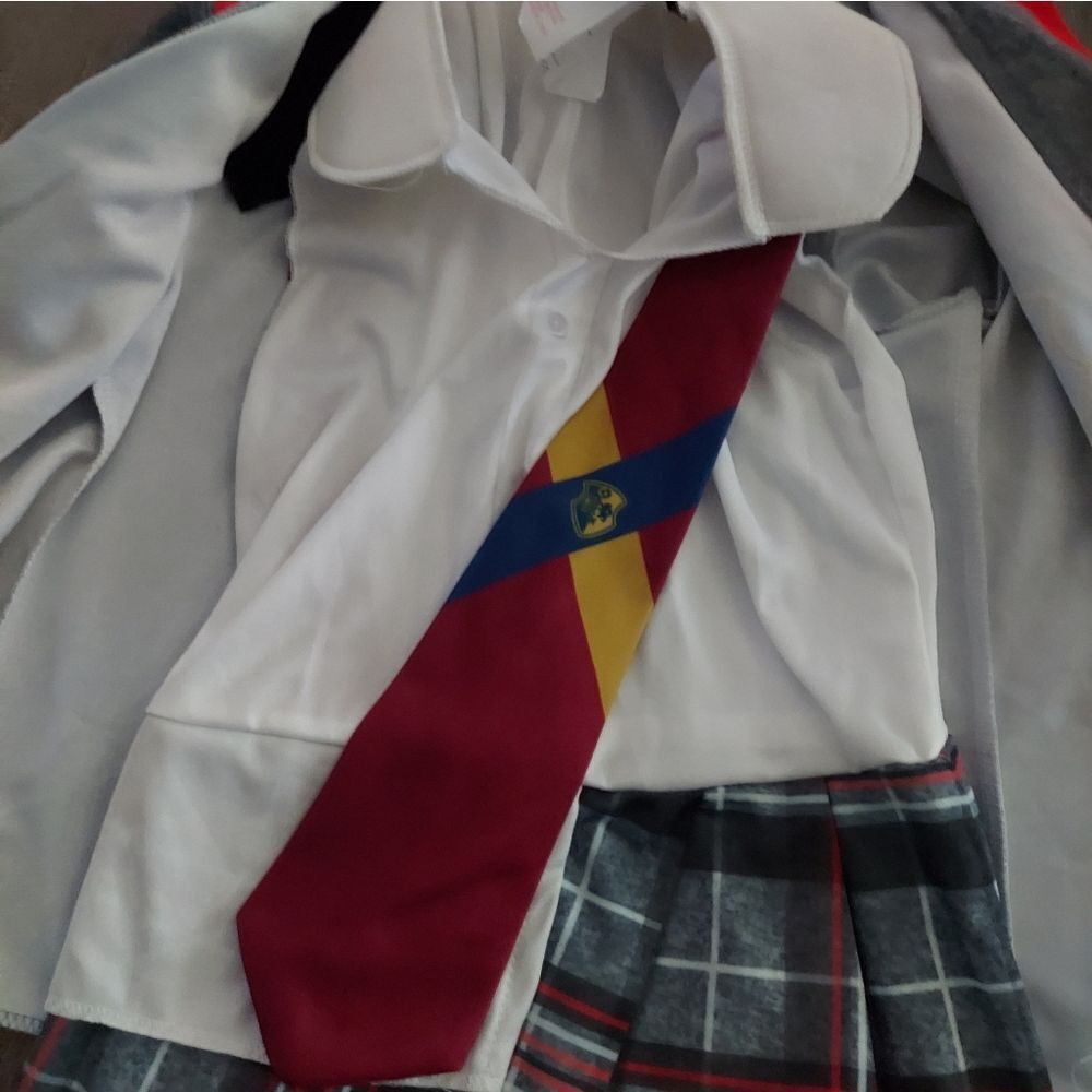 Beetlejuice Astrid Halloween Costume Cosplay Girls Small 6 Dress Schoolgirl - Picture 4 of 7